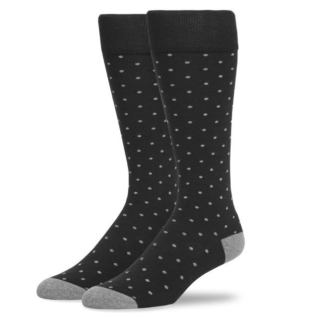 Layflat image of SILVER Extended Crew Dress Sock